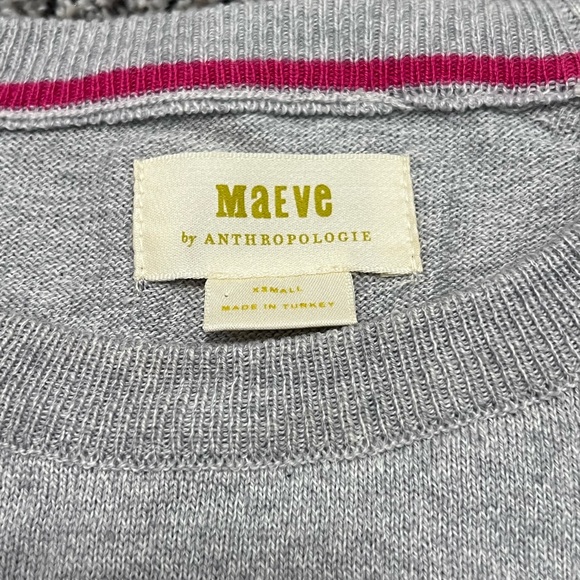 Women’s XS Maeve grey striped cropped sweater - Picture 4 of 5